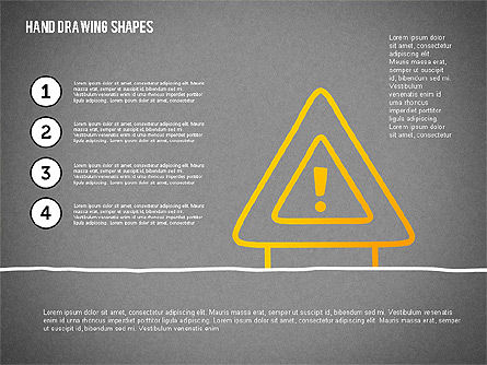 Stickman Hand Drawn Shapes, Diapositiva 14, 02258, Formas — PoweredTemplate.com