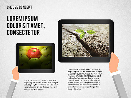 Making a Choice Concept, Slide 4, 02259, Presentation Templates — PoweredTemplate.com