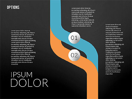 Options en spirale, Diapositive 12, 02261, Schémas d'étapes — PoweredTemplate.com
