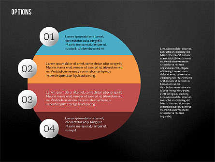 Options en spirale, Diapositive 16, 02261, Schémas d'étapes — PoweredTemplate.com