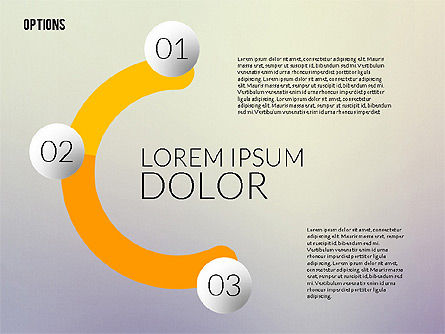 Options en spirale, Diapositive 2, 02261, Schémas d'étapes — PoweredTemplate.com