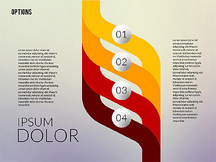 Options en spirale, Diapositive 6, 02261, Schémas d'étapes — PoweredTemplate.com