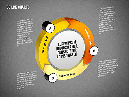 Caixa de ferramentas .3d charts, Deslizar 12, 02267, Modelos de Negócio — PoweredTemplate.com
