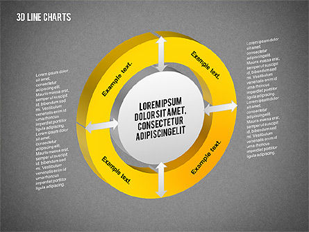 Caixa de ferramentas .3d charts, Deslizar 14, 02267, Modelos de Negócio — PoweredTemplate.com