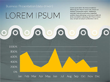 Modèle de présentation de rapports commerciaux, Diapositive 3, 02268, Modèles de présentations — PoweredTemplate.com