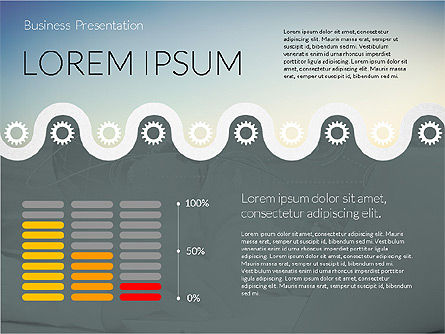 Modèle de présentation de rapports commerciaux, Diapositive 4, 02268, Modèles de présentations — PoweredTemplate.com