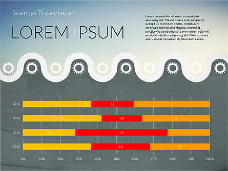 Business Report Presentation Template, Slide 6, 02268, Presentation Templates — PoweredTemplate.com