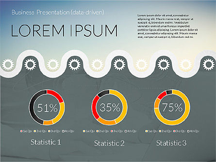Modèle de présentation de rapports commerciaux, Diapositive 7, 02268, Modèles de présentations — PoweredTemplate.com