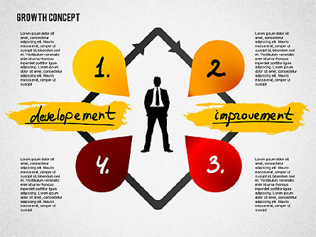 Modèle de présentation de concept de croissance, Diapositive 2, 02269, Modèles de présentations — PoweredTemplate.com