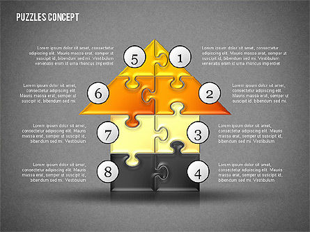 Kotak Peralatan Teka-teki, Slide 15, 02271, Diagram Puzzle — PoweredTemplate.com