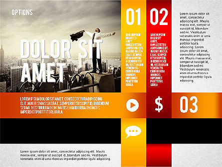 Plantilla de presentación de opciones, Diapositiva 3, 02273, Plantillas de presentación — PoweredTemplate.com