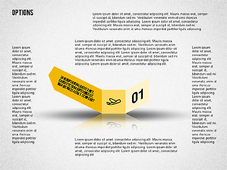 Pilihan Gaya Arah Tanda Jalan, Templat PowerPoint, 02277, Diagram Panggung — PoweredTemplate.com