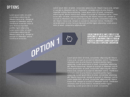 Options de style de direction de la route, Diapositive 13, 02277, Schémas d'étapes — PoweredTemplate.com
