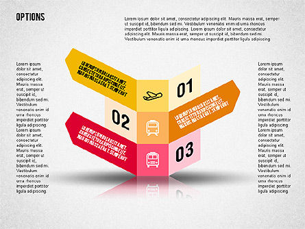 Pilihan Gaya Arah Tanda Jalan, Slide 3, 02277, Diagram Panggung — PoweredTemplate.com
