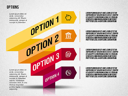 Options de style de direction de la route, Diapositive 8, 02277, Schémas d'étapes — PoweredTemplate.com