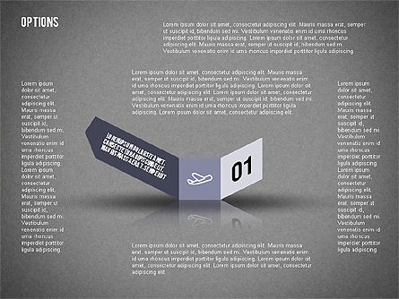 Options de style de direction de la route, Diapositive 9, 02277, Schémas d'étapes — PoweredTemplate.com