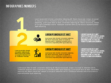Options avec des nombres et des icônes, Diapositive 11, 02279, Schémas d'étapes — PoweredTemplate.com