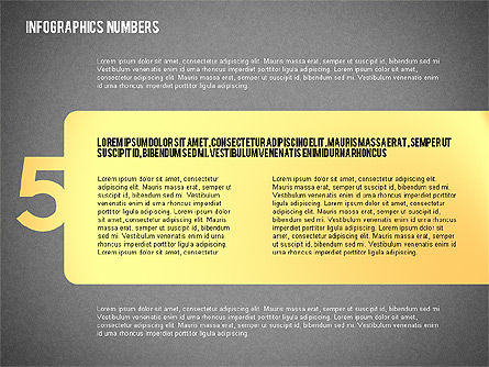 Options avec des nombres et des icônes, Diapositive 14, 02279, Schémas d'étapes — PoweredTemplate.com