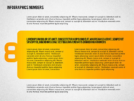 Options avec des nombres et des icônes, Diapositive 8, 02279, Schémas d'étapes — PoweredTemplate.com