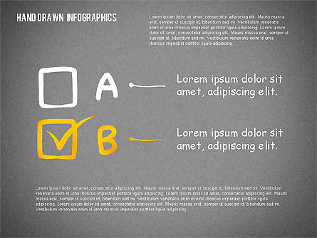 Présentation avec des formes dessinées à la main, Diapositive 12, 02280, Modèles de présentations — PoweredTemplate.com