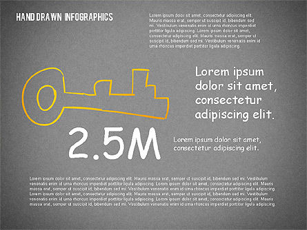 Presentación con formas dibujadas a mano, Diapositiva 14, 02280, Plantillas de presentación — PoweredTemplate.com