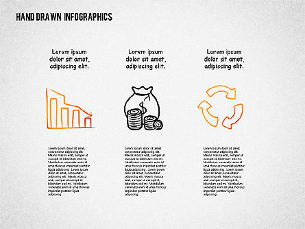 Presentación con formas dibujadas a mano, Diapositiva 5, 02280, Plantillas de presentación — PoweredTemplate.com