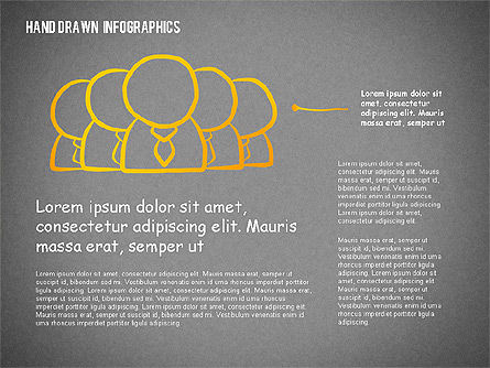 Presentation with Hand Drawn Shapes, Slide 9, 02280, Presentation Templates — PoweredTemplate.com