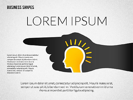 Growth Ideen Formen, PowerPoint-Vorlage, 02282, Schablonen — PoweredTemplate.com