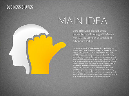 Growth Ideas Shapes, Slide 11, 02282, Shapes — PoweredTemplate.com