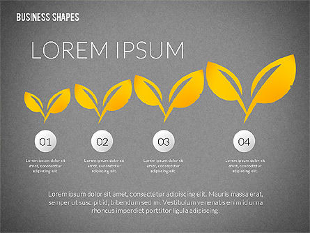Formes des idées de croissance, Diapositive 16, 02282, Formes — PoweredTemplate.com