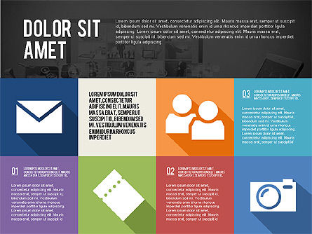 Modern Presentation with Icons in Flat Design, Slide 11, 02284, Presentation Templates — PoweredTemplate.com