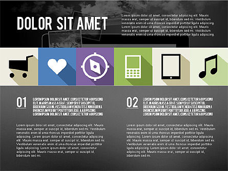 Modern Presentation with Icons in Flat Design, Slide 15, 02284, Presentation Templates — PoweredTemplate.com