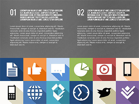 Modern Presentation with Icons in Flat Design, Slide 16, 02284, Presentation Templates — PoweredTemplate.com