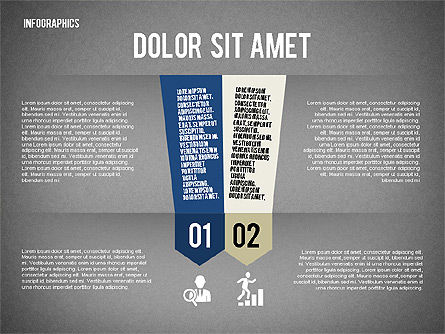 Folded Banner Infographics, Slide 10, 02285, Infographics — PoweredTemplate.com