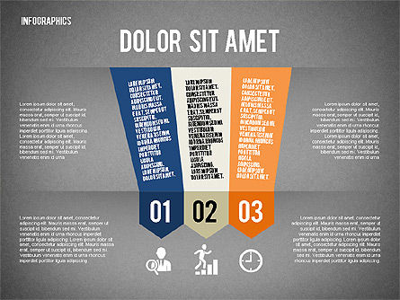 Folded Banner Infographics, Diapositiva 11, 02285, Infografías — PoweredTemplate.com