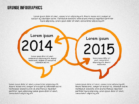 Diagrammes de griffonnage, Modele PowerPoint, 02290, Modèles commerciaux — PoweredTemplate.com