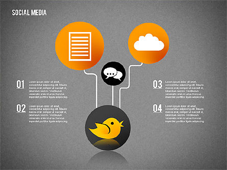  Apresentação de mídia social, Deslizar 11, 02292, Modelos de Apresentação — PoweredTemplate.com