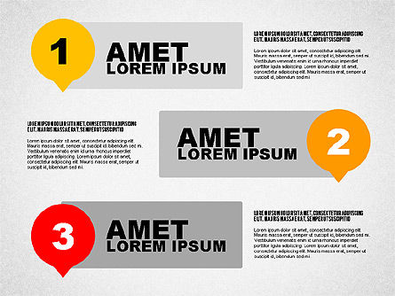 Modèle d'infographie des étapes, Diapositive 3, 02293, Infographies — PoweredTemplate.com