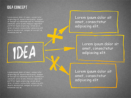Idee doodle Diagramme, Folie 12, 02296, Präsentationsvorlagen — PoweredTemplate.com