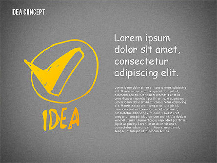 Diagram Doodle Ide, Slide 16, 02296, Templat Presentasi — PoweredTemplate.com