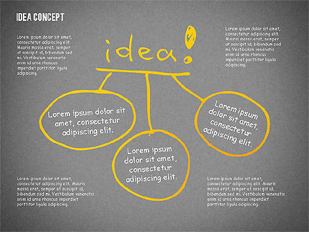 Idea Doodle Diagrams, Slide 9, 02296, Presentation Templates — PoweredTemplate.com