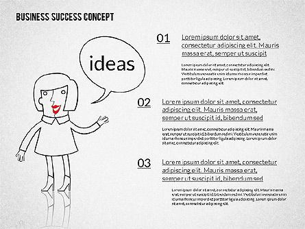 Business Success Concept Diagram, Slide 2, 02299, Presentation Templates — PoweredTemplate.com