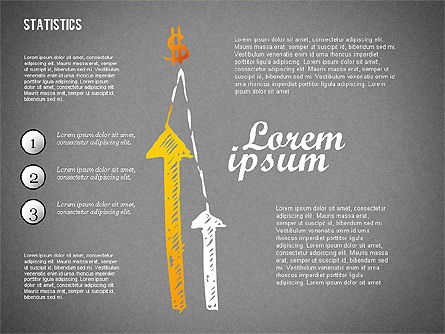 Diagrammes statistiques, Diapositive 10, 02303, Modèles commerciaux — PoweredTemplate.com