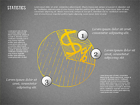Diagrammes statistiques, Diapositive 12, 02303, Modèles commerciaux — PoweredTemplate.com