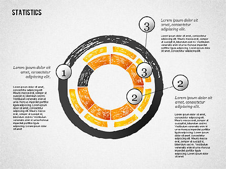Diagrammes statistiques, Diapositive 6, 02303, Modèles commerciaux — PoweredTemplate.com