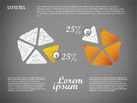 Diagrammes statistiques, Diapositive 9, 02303, Modèles commerciaux — PoweredTemplate.com