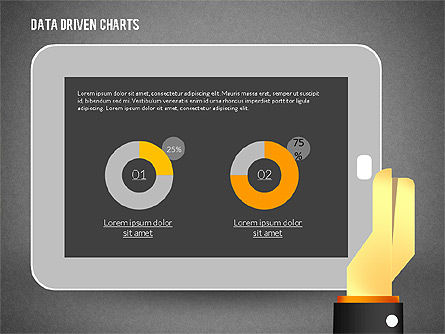 Dati diagramma touchpad guidato, Slide 12, 02304, Diagrammi e Grafici con Dati — PoweredTemplate.com
