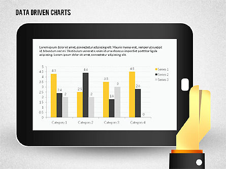 Touchpad Datengesteuertes Diagramm, Folie 2, 02304, Datengetriebene Diagramme und Charts — PoweredTemplate.com