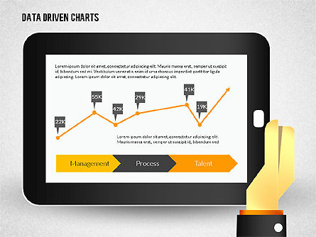 Diagrama impulsado por datos del Touchpad, Diapositiva 6, 02304, Diagramas basados en datos — PoweredTemplate.com