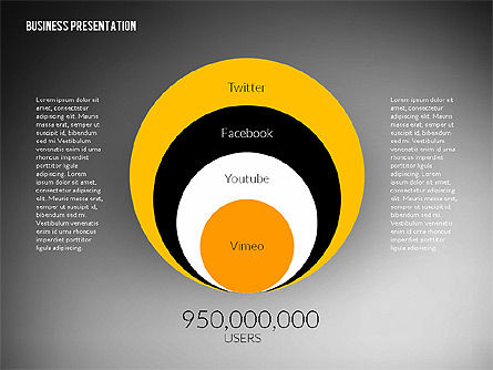Business Presentation in Modern Flat Style, Slide 14, 02305, Presentation Templates — PoweredTemplate.com